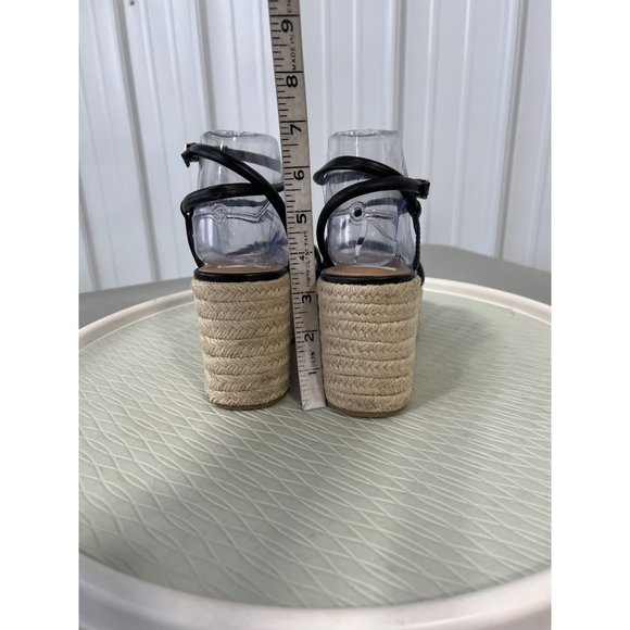 Asos Design Tulip Tubular Platform Sandals Womens 6 Open Toe Strappy Wide Fit - Picture 5 of 10